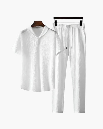 Cotton Polo &amp; Pants Set